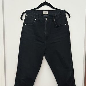 Citizens of Humanity Valerie High-Rise Tapered Stirrup Jeans - Size 27
